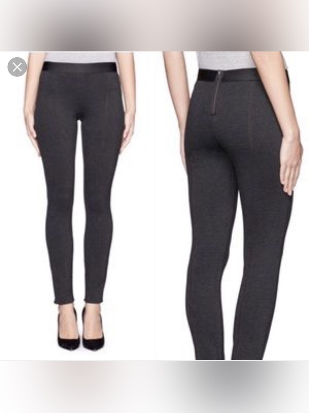 J. CREW Charcoal Gray Pixie PANT Skinny Ponte Stretch Knit Legging